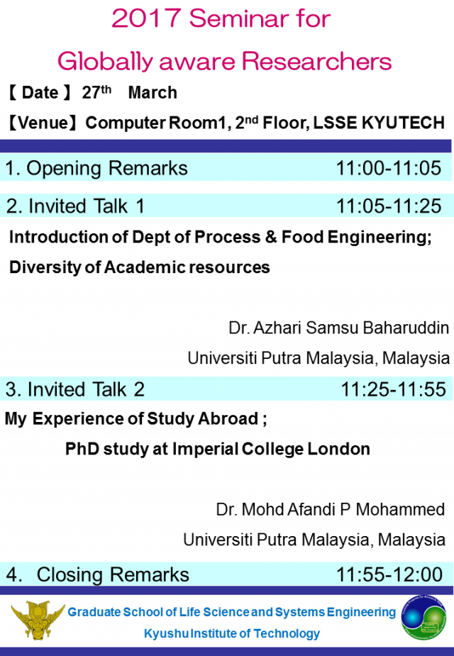 2017 Seminar for Globally Aware Researchers